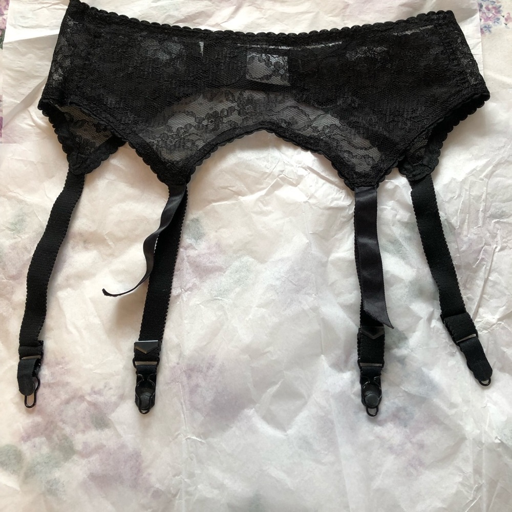 Black Lacy Garter Belt